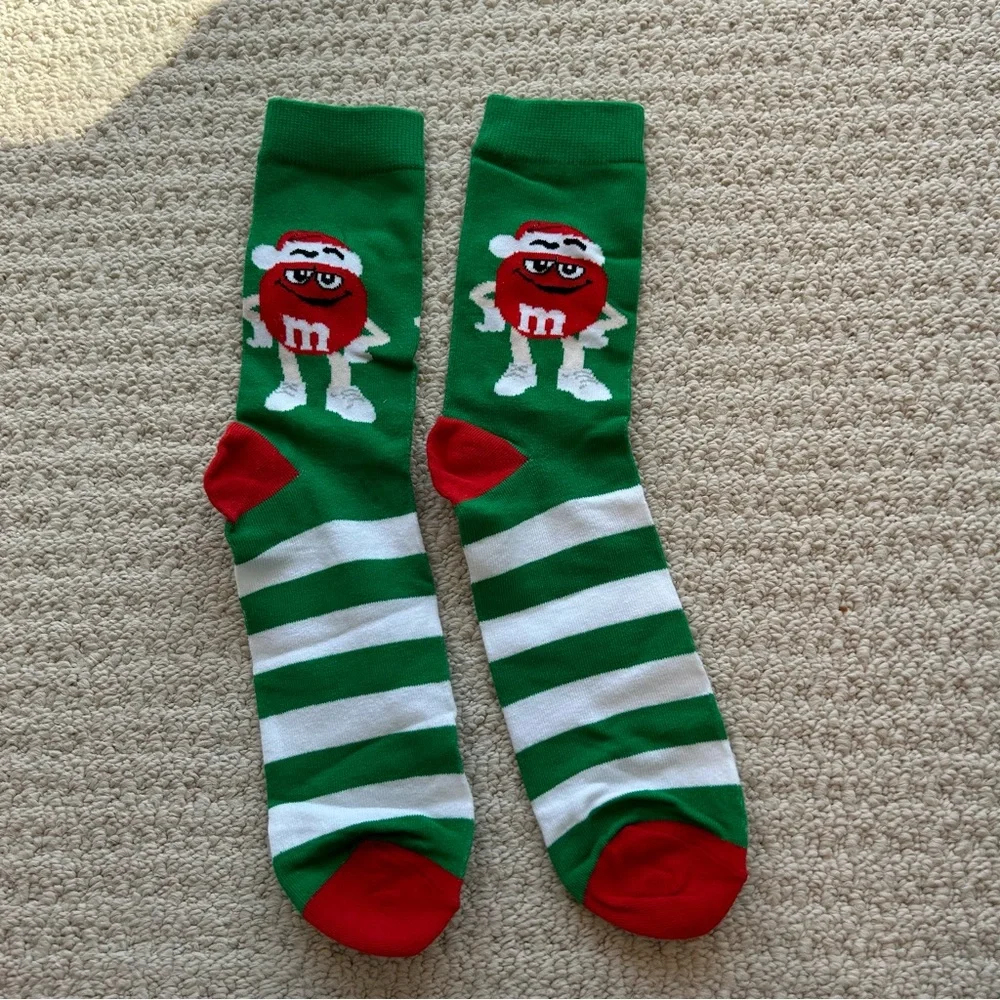 M&M’s Santa Clause Christmas Socks